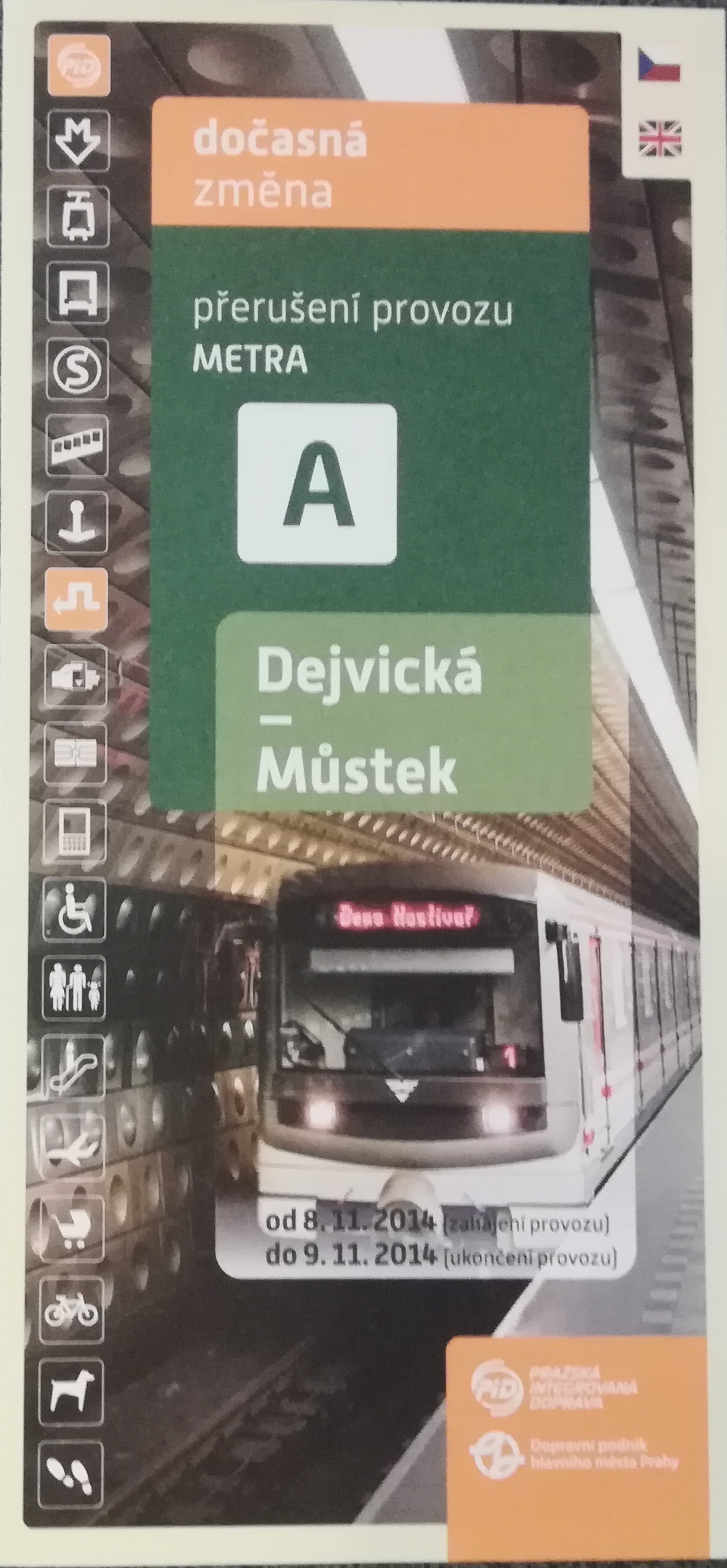 Letk peruen provozu Dejvick - Mstek